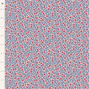 Wallflower - Denim Bellflower - By Tone Finnanger For Tilda - Sold By The Continuous Yard - In Stock And Ships Today!