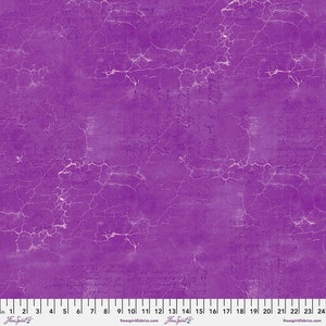 Cracked Shadow - Amethyst - By Tim Holtz For FreeSpirit Fabrics - Sold By The Continuous Yard - In Stock Ships Today