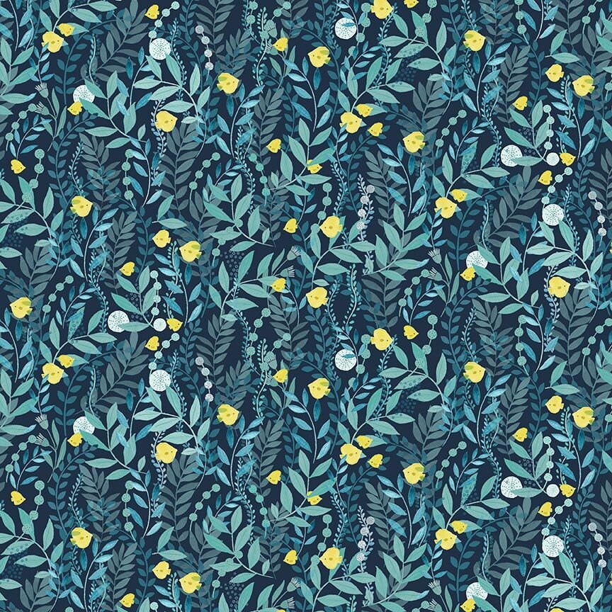 Under The Sea - In The Weeds - By Dear Stella Designs - Sold By The Continuous Yard - In Stock And Ships Today