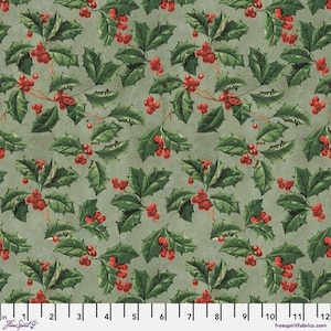 Tim Holtz Palette Saisonal - Christmas Holly - Von Tim Holtz Für FreeSpirit Fabrics - Verkauft durch die Kontinuierliche Werft - Vorrätig und Schiffe heute