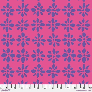 Kaffe Collective August 2024 - Pink Snow Flowers - By Kaffe Fassett For Free Spirit Fabrics - Sold By The Yard - In Stock Ships Today