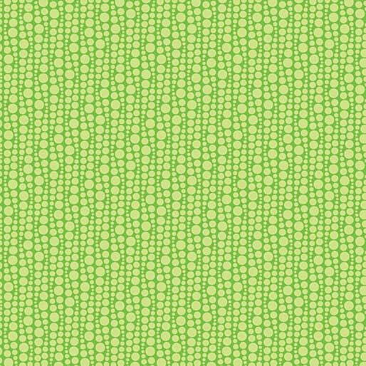 Transparency Watercolor - Lime Bubbles - By Modern Quilt Studio For Benartex Fabrics - Sold By Continuous Yard - In Stock Ships Today