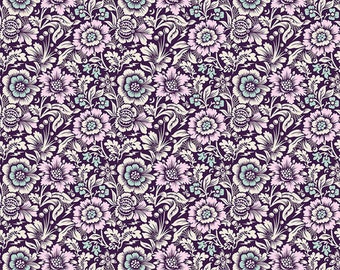 Night Shade - Mini Spider Blossom - By Tula Pink For FreeSpirit Fabrics - Sold By Yard - In Stock And Ships Today