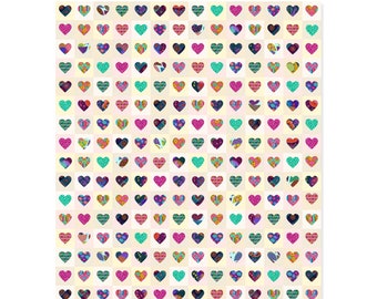 Happy Scrappy Heart - 63" x 81" Quilt Kit - By Anna Maria For Free Spirit Fabrics - Sold by The Kit - In Stock And Ships Today!