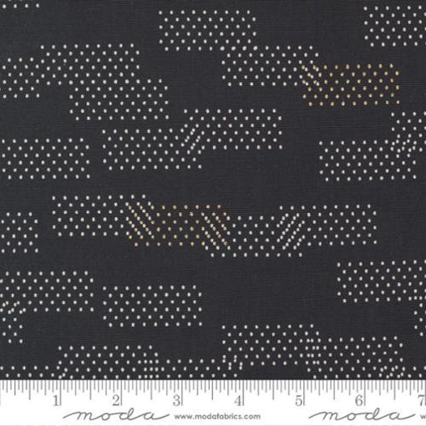 Think Ink Cotton Canvas - Metallic Black Blenders - By Zen Chic For Moda Fabrics - Sold by Yard Cut Continuous - In Stock Ships Today