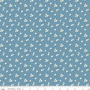 Lassen Sie uns erstellen - Blaue Blumen - Von Halli-Echo Park Paper Co. Für Riley Blake Designs - Verkauft von Kontinuierliche Yard - Vorrätig, Schiffe heute