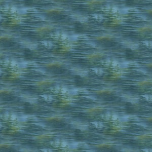 Naturescapes Northwood - Water - Por Hautman Brothers para Northcott Fabrics - Se vende cortado a medida y cortado en continuo - En existencia, se envía hoy
