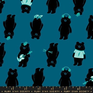 Teddy And The Bears - Thunder The Band - By Sarah Watts For Ruby Star Society - Sold By The Continuous Yard - In Stock And Ships Today