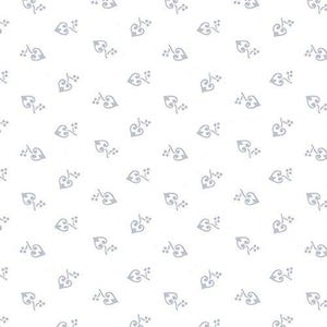 Quilters Flour VI - Curlicue Hearts - By Henry Glass Co - Sold By The Continuous Yard - In Stock And Ships Today
