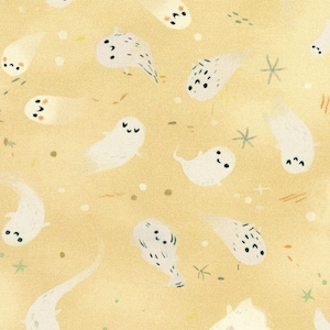 Pumpkin Pals - Cider Ghosts - Von Kathryn Selbert Für Robert Kaufman Fabrics - Verkauft im Kontinuierlichen Yard - Vorrätig und wird heute versendet