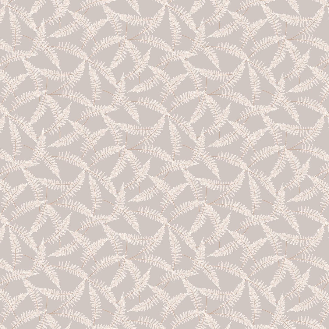 The Botanist Gray Ferns by Pippa Shaw for FIGO Fabrics Sold by The Botanist Gray Ferns by Pippa Shaw for FIGO Fabrics Sold by