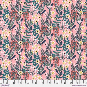 Floral Pets - Hanna Large - Por Mia Charro para FreeSpirit Fabrics - Vendido cortado a medida y cortado continuo - En stock y enviado hoy