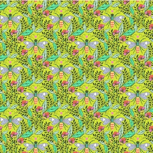 PRE ORDER APRIL 2025 - Full Moon Forest II - Shake Your Honey Maker Blossom - Tula Pink - PER QUARTER METRE / 10 PRE ORDER APRIL 2025 - Full Moon Forest II - Shake Your Honey Maker Blossom - Tula Pink - PER QUARTER METRE / 10