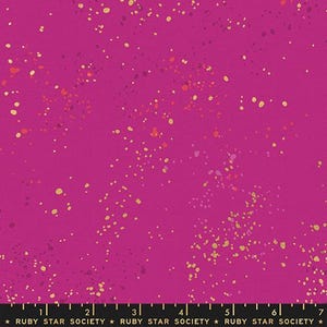 Speckled Metallic Canvas - Berry - By Rashida Coleman Hale for Ruby Star Society - Sold by Yard Cut Continuous - In Stock Ships Today
