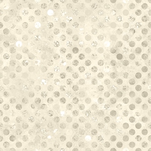 May include: A seamless pattern featuring a grid of circles in varying shades of beige, cream, and metallic gold. The circles exhibit a distressed, textured appearance against a light, neutral background, creating a repeating polka dot design.