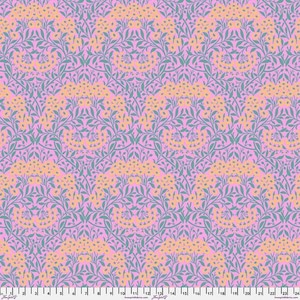 Kaffe x Morris And Co - Pink Michaelmas Daisy - By Kaffe Fassett x The Original Morris & Co For FreeSpirit Fabrics - Sold By Yard In Stock