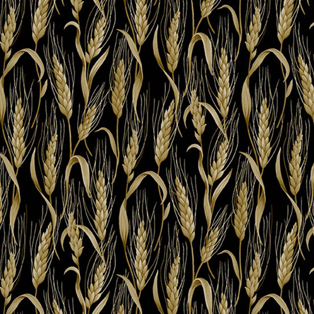 Bee Happy Black Clamshell by Andover Fabrics Sold by the Yard Cut  Continuous in Stock Ships Today -  Ireland