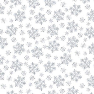 Quilters Flour VI - Medium Snowflake - By Henry Glass Co - Sold By The Continuous Yard - In Stock And Ships Today