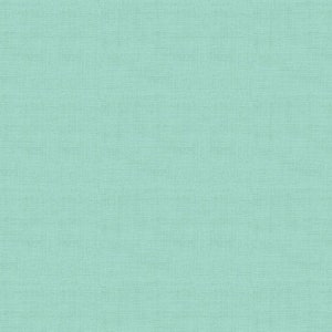 Linen Texture - Michiko Teal - By Makower UK - Sold By The Continuous Yard - In Stock and Ships Today