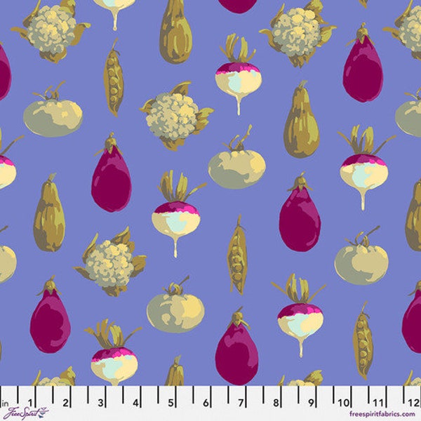 Garden - Veggie Dot - By Martha Negley For Free Spirit Fabrics - Sold By The Yard And Cut Continuous - In Stock And Ships Today