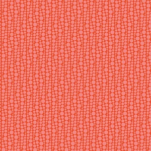 Peut inclure: Un motif sans couture de cercles roses sur un fond rouge. Les cercles sont disposés en rangées verticales, créant un motif répétitif.