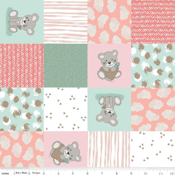 Sleep Tight - Metallic Multi Cheater - By Gabrielle Neil Design Studio For Riley Blake  - Sold by the Yard and Cut Continuous