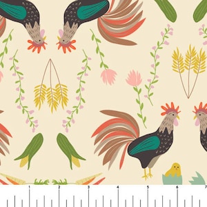 Chicken Scratch - Algo de lo que jactarse - Por Anjana Simpson para Phoebe Fabrics - Se vende por yarda continua - Disponible y se envía hoy