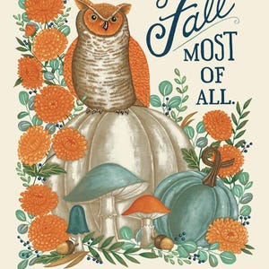 I Love Fall Most Of All - 24&quot; Panel - By Deb Strain For Moda Fabrics - Sold By The Panel - Ships Today