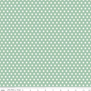 Sunsetridge - Seafoam Dots - By Minki Kim For Riley Blake Designs - Sold By The Continuous Yard - In Stock And Ships Today