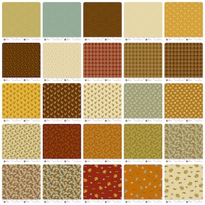 Gathering - Fat Quarter 25pc/bundle - By Andover Fabrics - Sold By The Bundle - In Stock And Ships Today