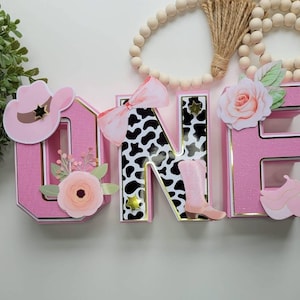 My 1st Rodeo Party Decor | Rodeo 3D Letters | Cowgirl Party Decor| Paper Letters (No Wood)| Cowgirl decor | Cowgirl Birthday Decor