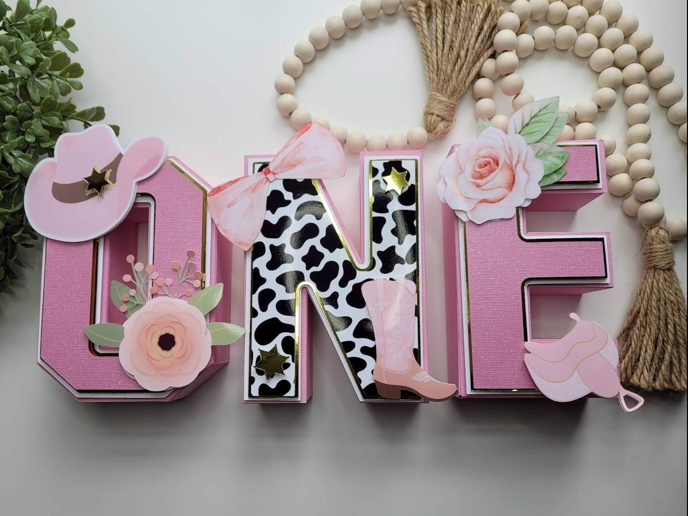 My 1st Rodeo Party Decor Rodeo 3D Letters Cowgirl Party | Etsy