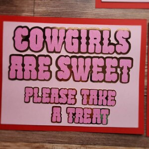 Cowgirl Party Signs | Grazing Station Sign Cowgirl Party Decor ...