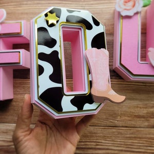 Rodeo 3D Letters | Rodeo Party Decorations | Paper Letters (no Wood ...