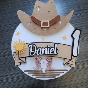 Wild West Cake Topper | Wild West Birthday | Cowboy Birthday | Western Theme Modern | Cowboy Rodeo Party | Ranch | Country Birthday