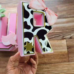 Rodeo 3D Letters | Rodeo Party Decorations | Paper Letters (no Wood ...