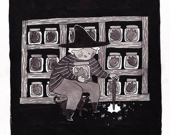 Meagan OBrien Original Art / Inktober: Frail