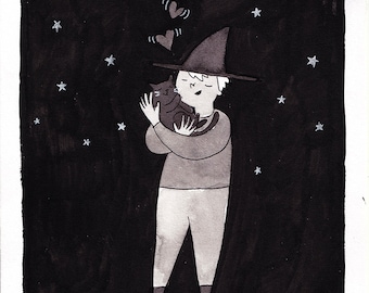 Meagan OBrien Original Art / Inktober: Treasure