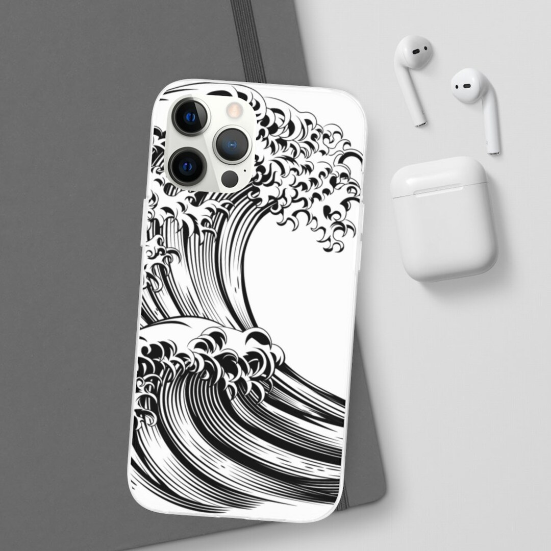 Oriental Vintage Japanese Wave Phone Case Kanagawa Great Wave Etsy