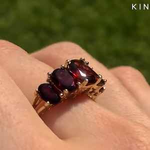 Garnet Rings Etsy