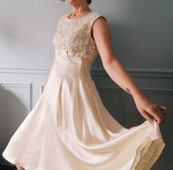 60's Hand Made Prom / Cocktail / Wedding Dress