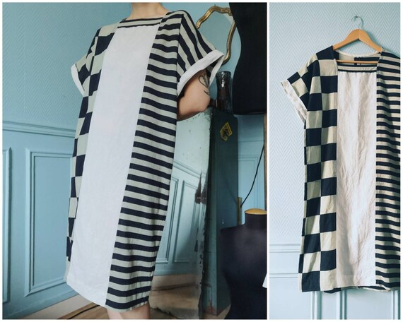 70's Cotton and Linen Dress