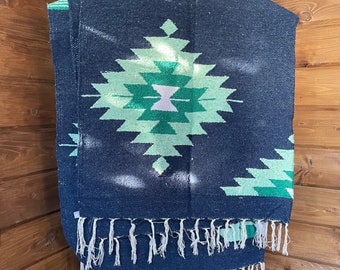Blauer Adler mexikanische Decke | Donnervogel Baja Decke