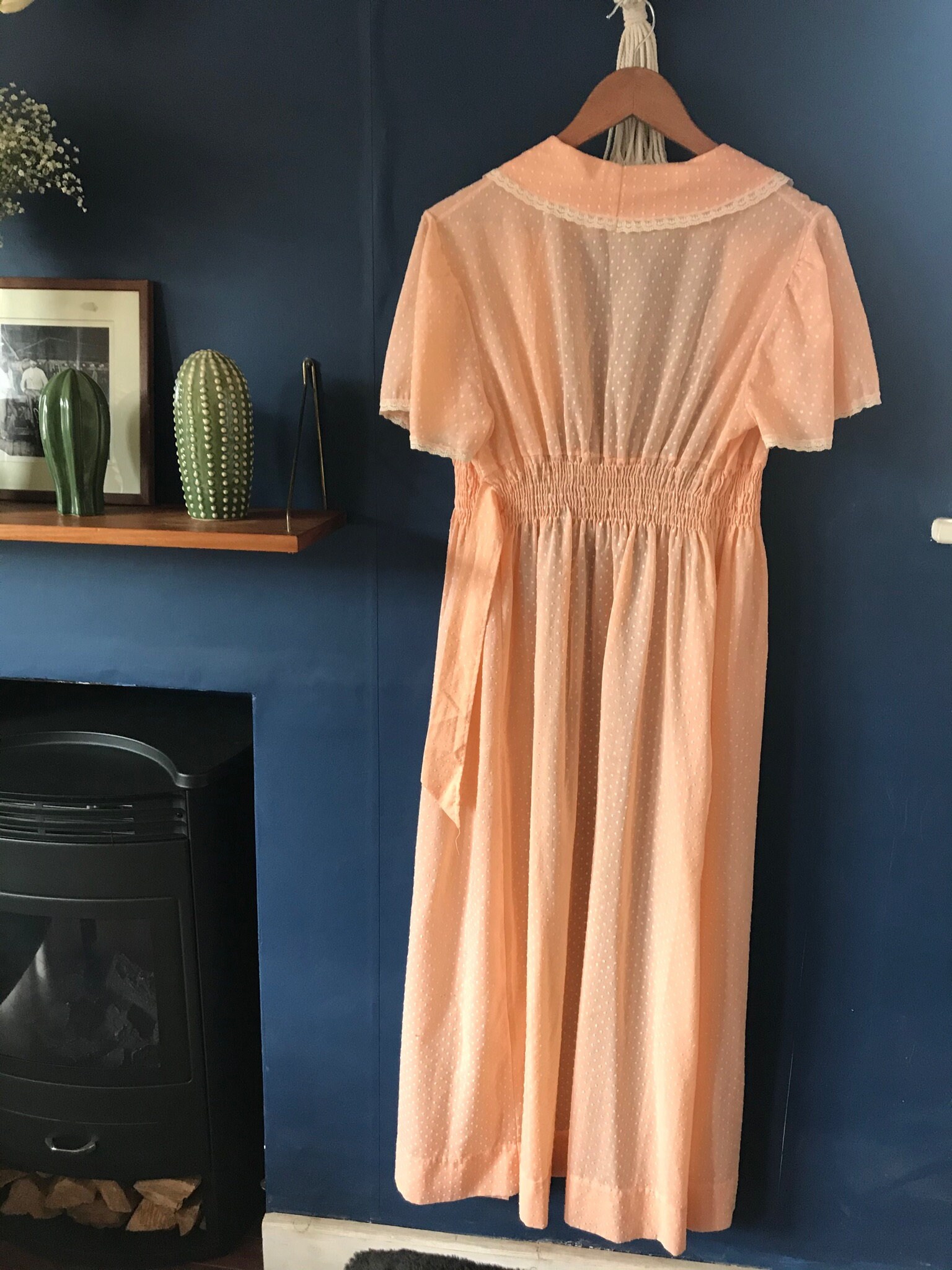 Vintage Printed Maxi Dress