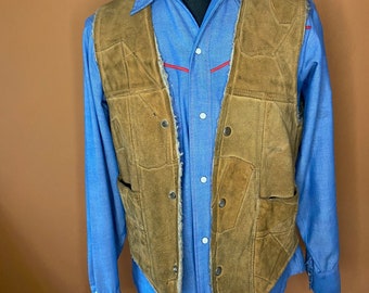 Vintage Mexican sheep skin vest