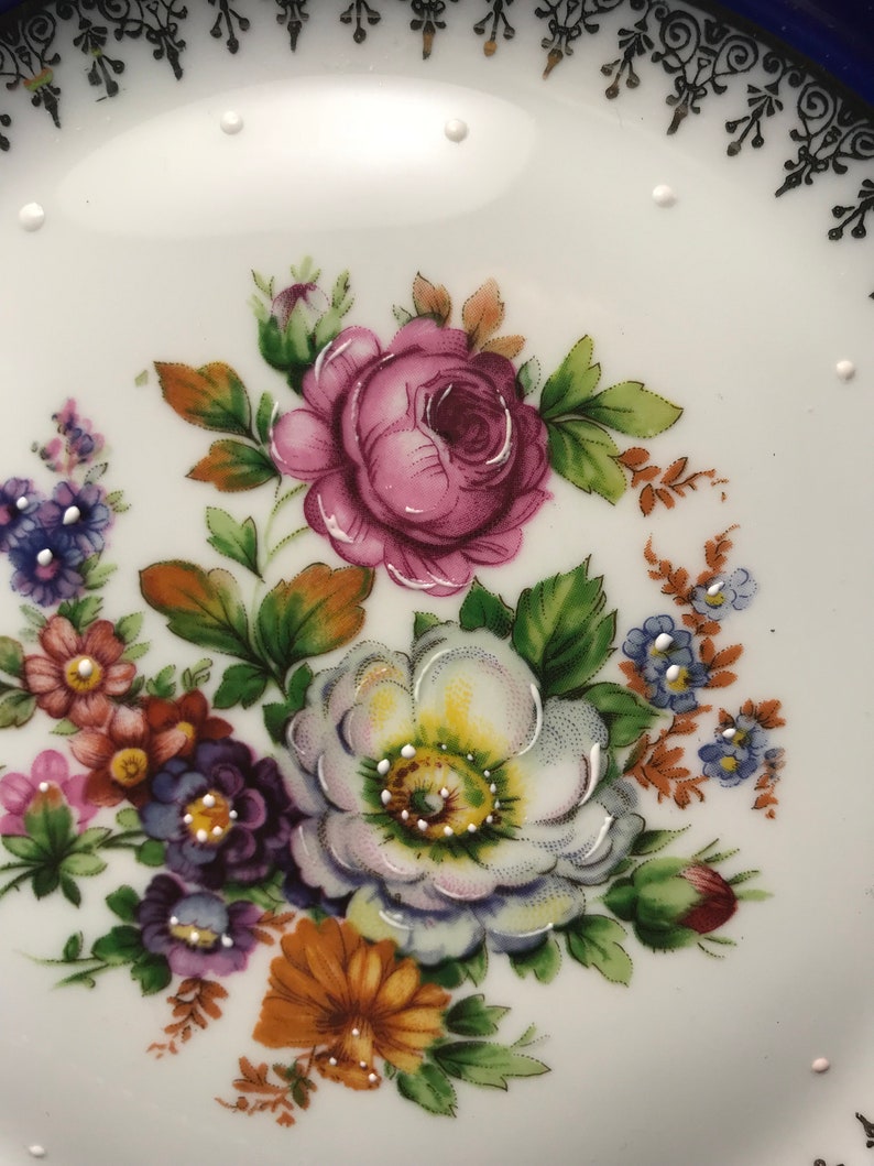 Limoges Rehausse Main Porcelain Hand Painted Plate. 9 Etsy