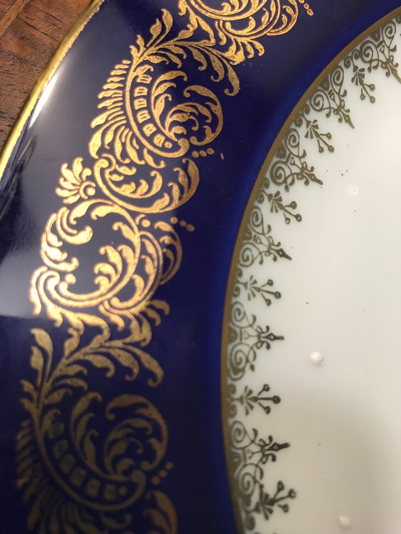 Limoges Rehausse Main Porcelain Hand Painted Plate. 9 Etsy