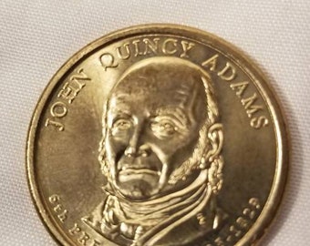 2008-P John Quincy Adams Pres Dollar AU Condition...FREE SHIPPING...