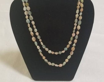 Morganite and Aquamarine Bead Necklace