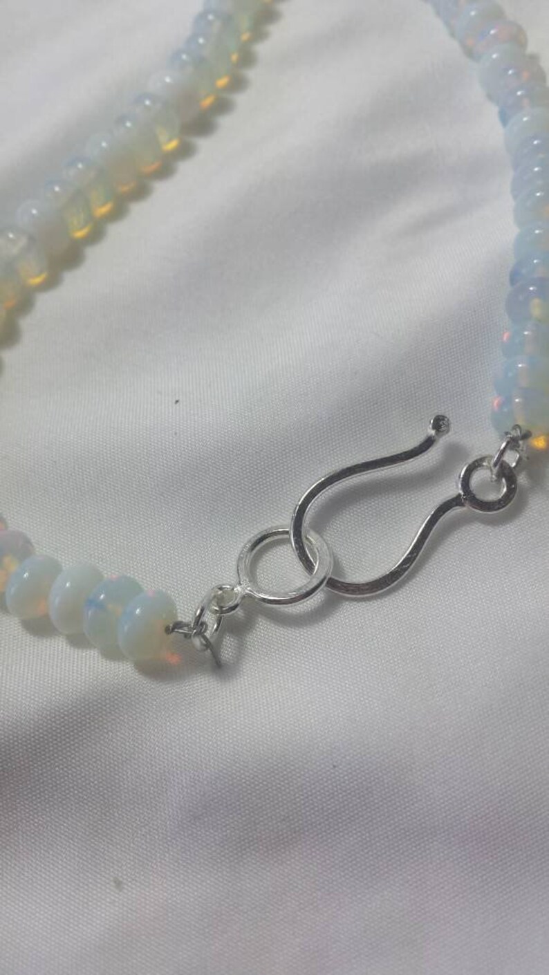 Opal Bead Necklace and Earrings